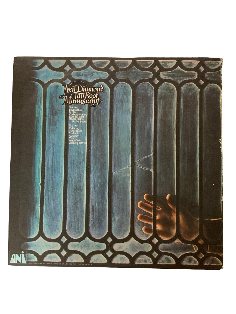 Neil Diamond Tap Root Manuscript Uni Records Vinyl LP Record Album